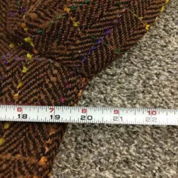 Salvatore Ferragamo Blazer Jacket Tweed Wool Herringbone Plaid Womens 46 (US 12) - Picture 11 of 14